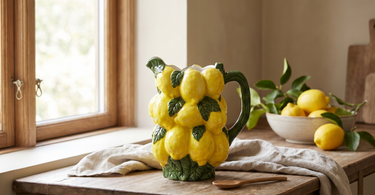 Citron kande i keramik fra &Klevering