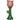 Lyserød rose vase set fra en anden vinkel