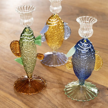 Grön fisk ljusstake – &Klevering
