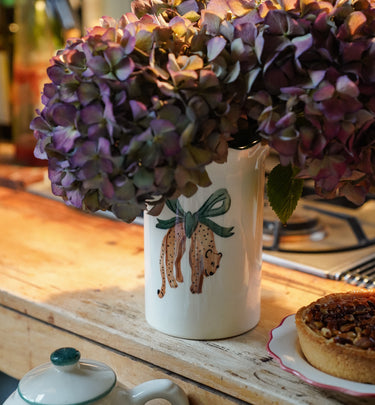 Leopard vase set fra en anden vinkel