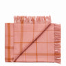 Warp and Weft plaid i uld, koral og rav