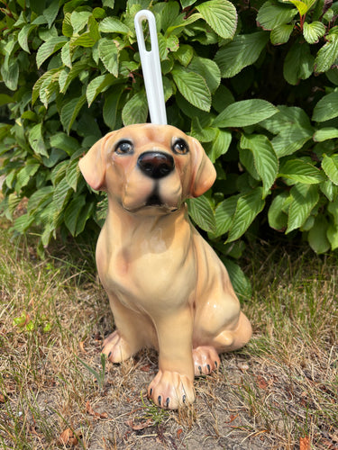 Labrador toalettborsthållare – porslinsfigur