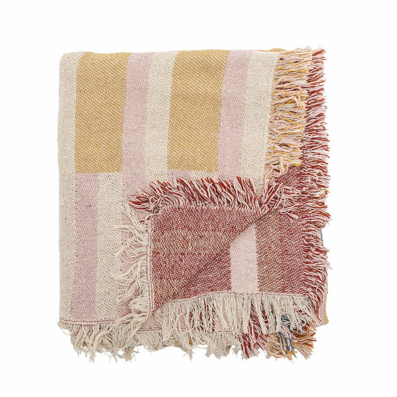 Lane plaid i genanvendt bomuld, striber fra Bloomingville