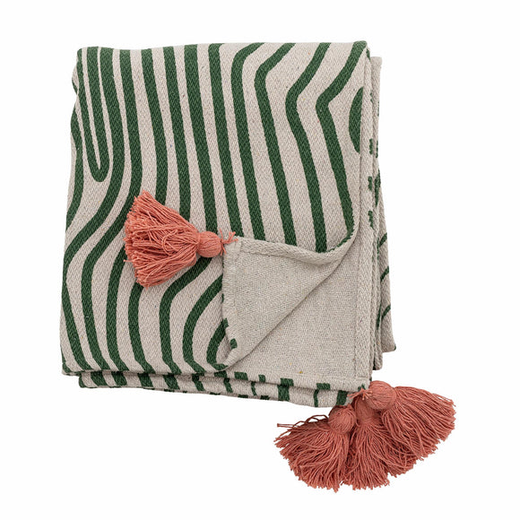 Woodsby striber plaid i genanvendt bomuld fra Bloomingville