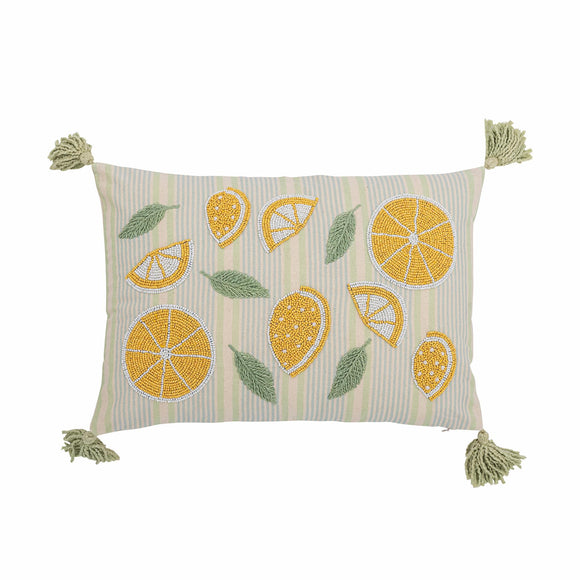 Lemon pude i bomuld, gul fra Creative Collection