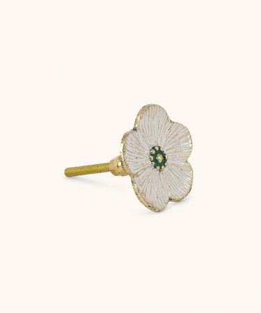 Hvid blomster knop set fra en anden vinkel
