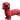 Ljusstake i form av en rosa gravhund