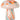 AU MAISON svampelampe orange/hvid/blå glas - 17xø15 cm
