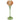 Orange blommig ljusstake i glas