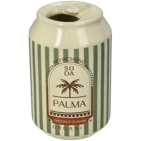Soda Palma dåsevase i keramik med grønne striber fra Kersten