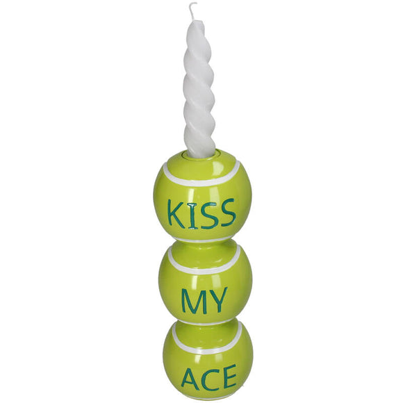 Kiss My Ace lysestage af limegrønne tennisbolde fra Kersten