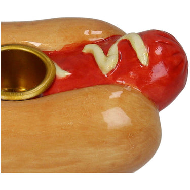 Hotdog lysestage set fra en anden vinkel