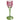 Rosa blomljusstake i glas
