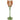 Orange blomljusstake i glas