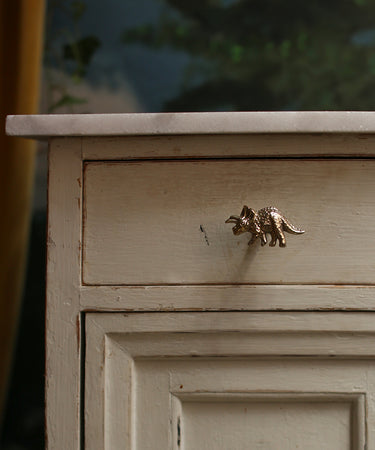 Triceratop knop set fra en anden vinkel