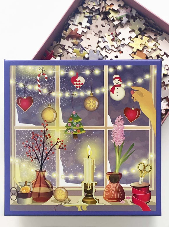Christmas window puslespil med 500 brikker fra ViSSEVASSE