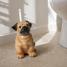 Mops toiletbørsteholder - porcelænsfigur fra Selected by dims studio – som blikfang i hjemmet