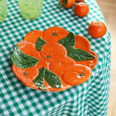 Appelsin fad set fra en anden vinkel