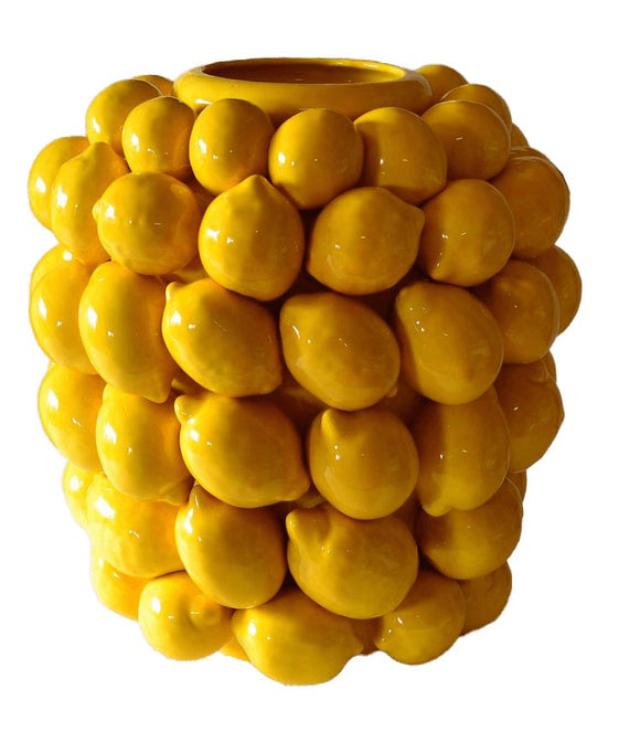 Vase med citroner – italiensk keramik