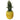 Gul keramisk ananas - Stor
