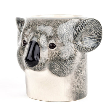 Koala vase / blyantholder set fra en anden vinkel